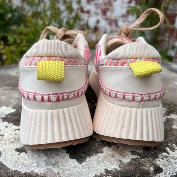Dolce Vita Daran Woven Womens Platform Wedge Sneakers Sz9M *NO INSOLES* - Picture 6 of 14